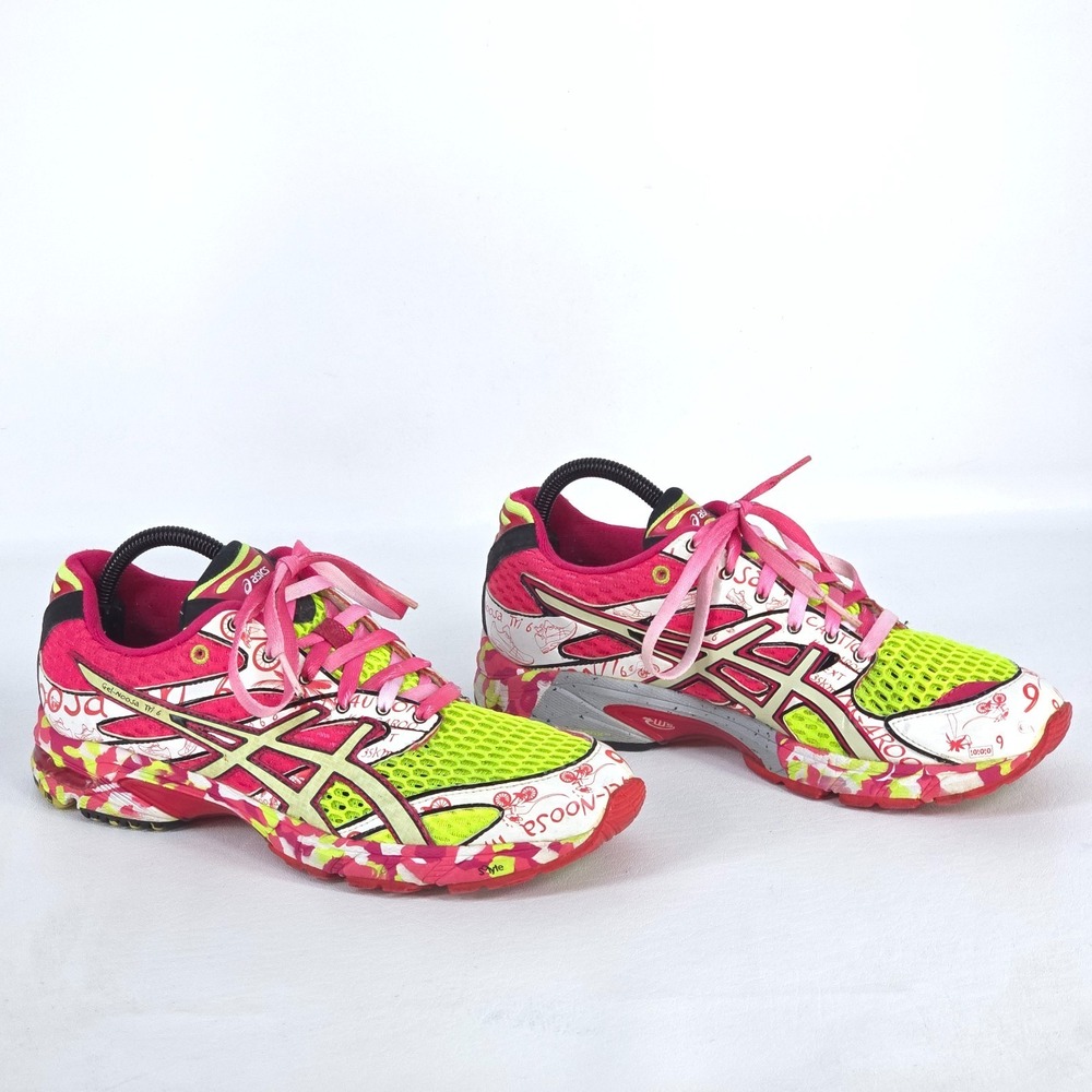 Asics Gel-Noosa Tri 6 Womens 10 Multicolor Running Shoes T163N Graffiti Athletic - Picture 7 of 11